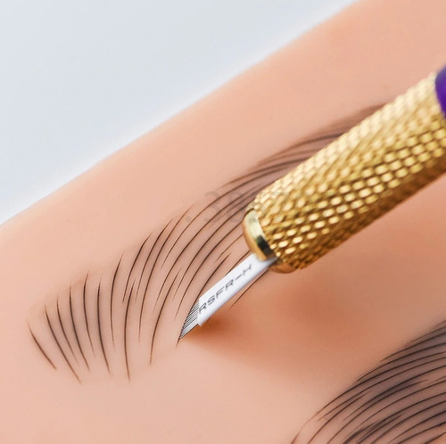 Imagen 8 de 10 de Kit Microblading Tebori, Compas O Regla Y Lapiz Dermografo