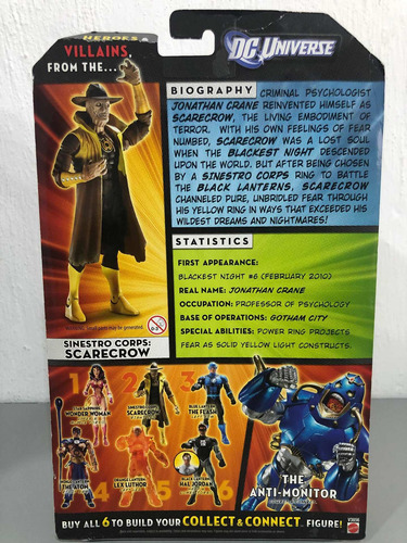 Sinestro Corp: Scarecrow Dc Universe Baf Anti-monitor Mattel