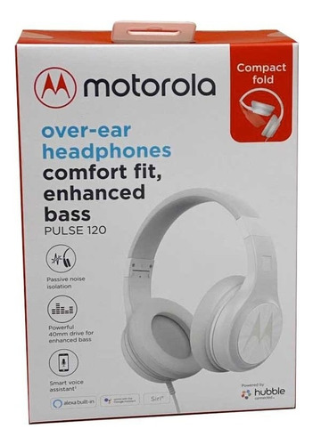 Audífonos Motorola Pulse 120 C/cable Manos Libres Blanco