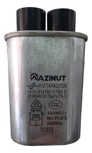 Capacitor Microondas 0.75uf 2100vac