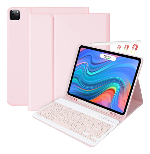 Funda Para iPad Pro De 12.9 Pulgadas 2022 Con Teclado, Funda