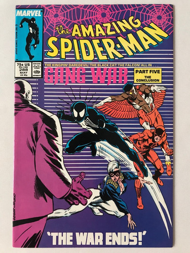 Amazing Spiderman #288 Marvel Comics 1987 Gang War Falcon