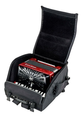 Acordeón A Piano Hohner Bravo Ii 60 Bajos Color Rojo