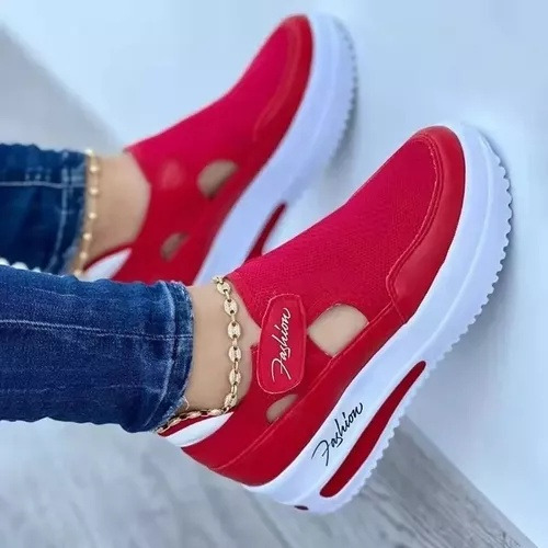 Zapatos De Plataforma Casuales Transpirables Para Mujer