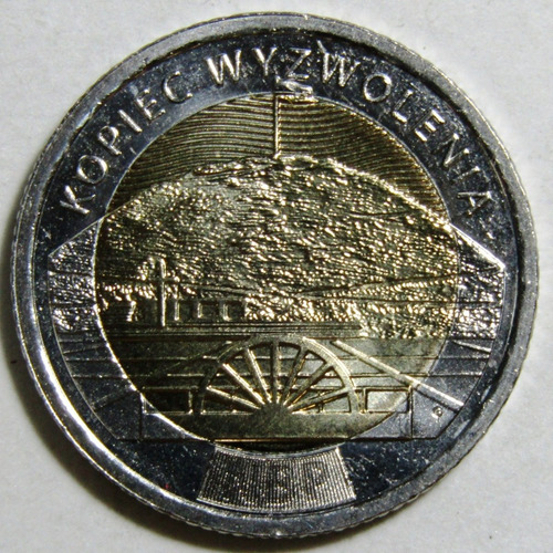 Polonia 5 Zlotych Bimetalica 2019 Liberacion De Mound Unc