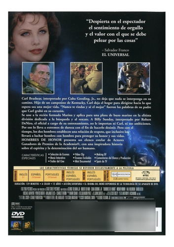 Imagen 2 de 2 de Hombres De Honor (2000) Dvd - Director: George Tillman Jr.