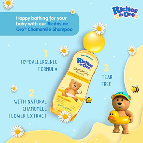 Ricitos De Oro, Champú De Limpieza Para Bebés Con Extracto