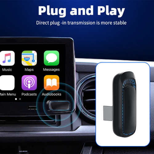 Conecte E Conecte A Caixa De Dongle Carplay Sem Fio Colorida