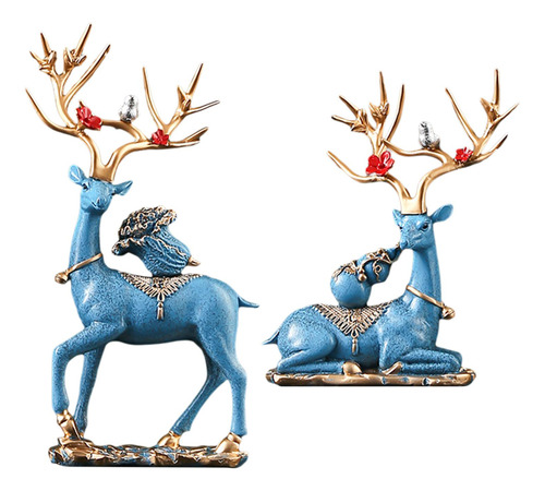 Esculturas De Ciervos Y Alces Para Embellecer Tu Hogar Azul