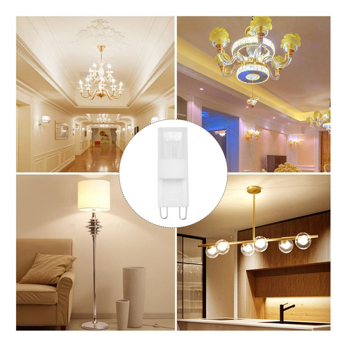 Lámpara Led G9 De Color Blanco Cálido, Proyector De Alta Pot