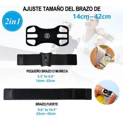 . Soporte Universal For Brazo De Teléfono Móvil, For Correr, Gimnasio Y Muñeca.