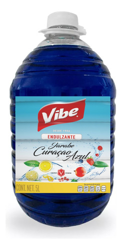 Jarabe Curacao Azul Vibe 5 Litros Curazao Endulzante Premium