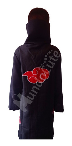 Imagen 3 de 3 de Disfraz Naruto Capa Clan Uchiha Cosplay Niño Adulto Unisex