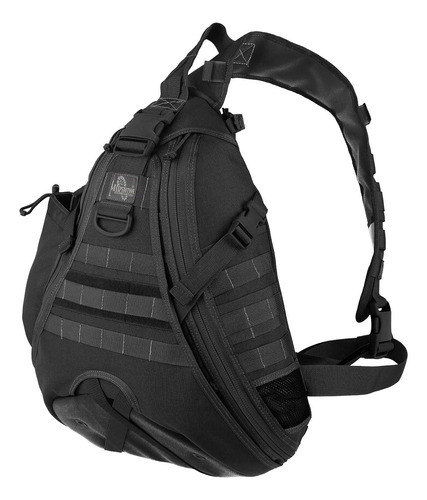 Mochila Maxpedition Monsoon Gearslinger Impermeable 16 Lts Negro Nailon