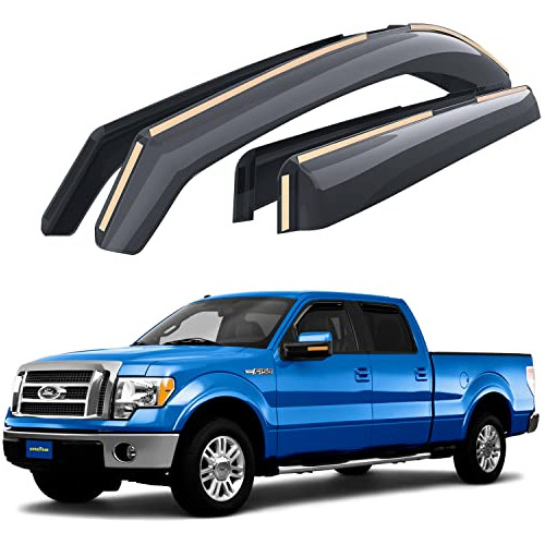 Deflectores De Ventana Irrompibles Camiones Ford F150 2...