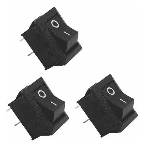 3 Rocker Switch Balancin Interruptor Mini 125v 6a 250v 3a