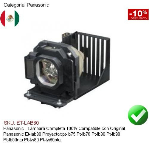 Lampara Compatible Panasonic Et-lab80 Pt-lb75/lb78/lb80/lb90