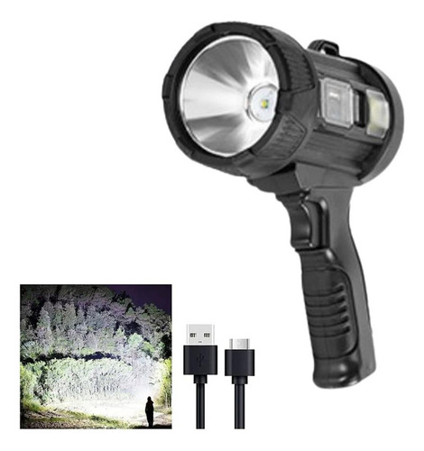 Holofote Super Potente Led P70 2200 Lm Solar Recarregable S