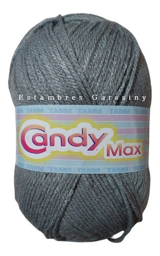 Estambre Candy Max Tamm Madeja De 200 Grs Crochet Color Gris