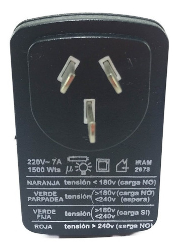 Imagen 4 de 7 de Protector Alta Y Baja Tensión Individual Hasta 1500w