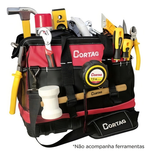 Bolsa Para Ferramentas Em Lona Com Alça Bla-400 - Cortag Cor Preto