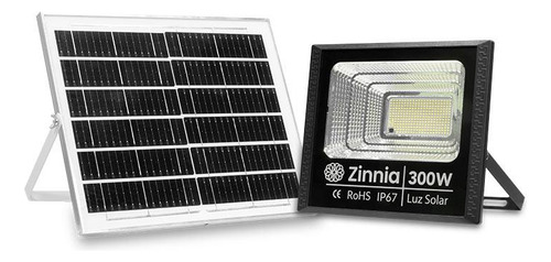 Refletor Solar Zinnia Zrs300, Led 300w Bateria 11000mah Ip67