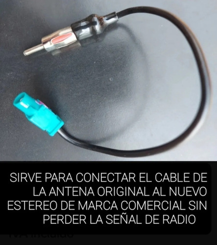 Adaptador De Antena Estereo Seat Altea Desde 2005 Al 2011