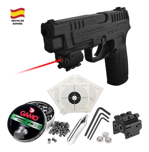 Pistola Gamo P-430 Co2 Dual Fuel 16 Tiros + Láser Rojo