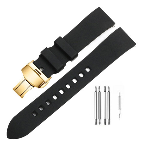 Correa De Reloj De Silicona Resistente Al Agua, 20mm
