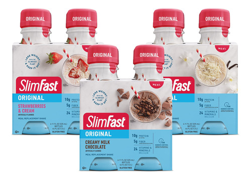 Slimfast - Batido De Reemplazo De Comidas, Bebida De Protein