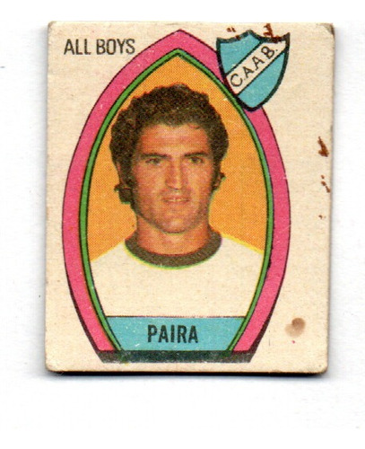 Figurita All Boys Futbol Golazo 1973 Paira