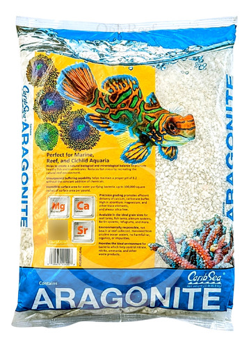 Caribe Sea - Crushed Coral 15 Lb (6.8 Kg) - Aragonita Seca