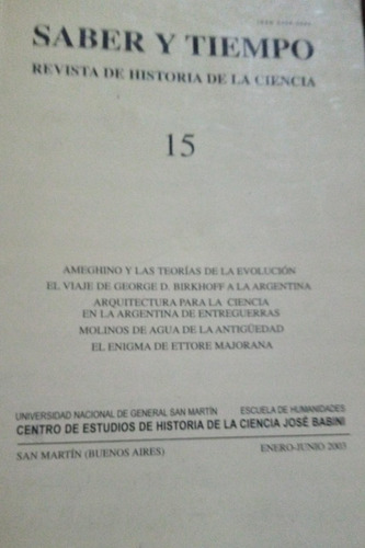 Saber Y Tiempo 15 Revista De Historia De La Ciencia