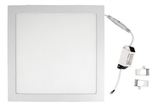 Imagen 7 de 9 de Plafon Led 24w Techo Embutir Lampara Cuadrado