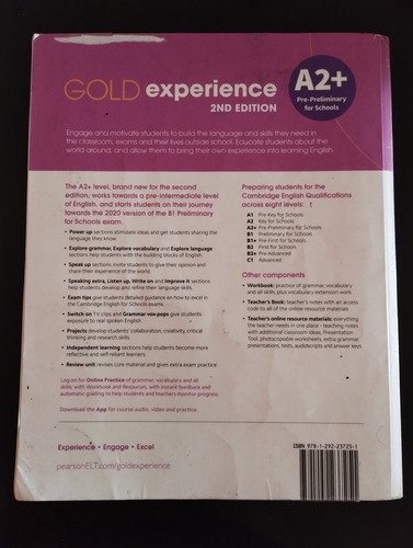 Gold Experience A2+ 2/ed - Student's Book + Workbook Pack - (Usado)