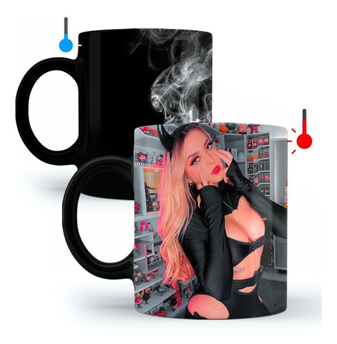 Taza Mágica Arigameplays Personalizada Modelo 1 Negro