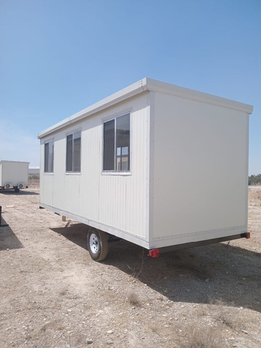 Remolque Traila Camper Caseta Cabina Oficina Móvil Para 10
