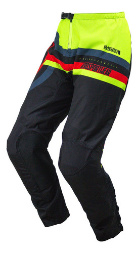 Calça Motocross Cross Asw Target Amarelo Fluo Off Road Moto