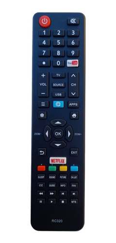 Control Para Vios Smartv Modelo Tv32d12  + Pilas