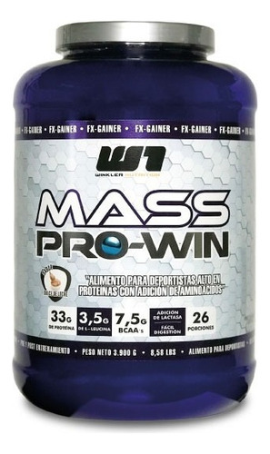 Ganador De Peso Mass Pro Win 3,9 Kgs. Winkler Nutrition Sabor Chocolate suizo