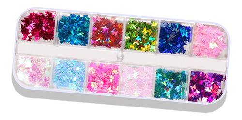 Láminas De Uñas Diy 3d Foil Flakes Fragmentos Manicura Uñas