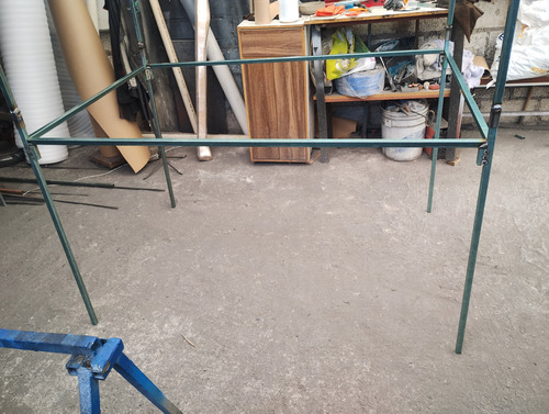 Carpa O Puesto Para Tianguis 1.5 Metros De Largo Verde Zintro Sin Pintar
