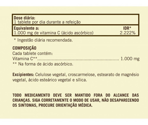 Vitamina C Sundown 1000 Mg 30 Comprimidos