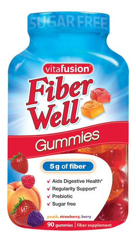 Vitafusion Fiber Well - Vitaminas Gomosas, 90 Unidades (el E