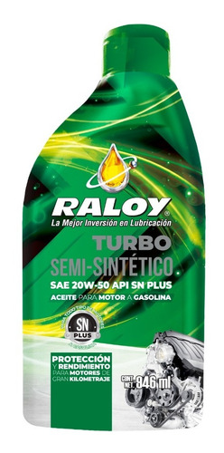 Aceite Lubricante Raloy 20w50 Turbo Semisintetico