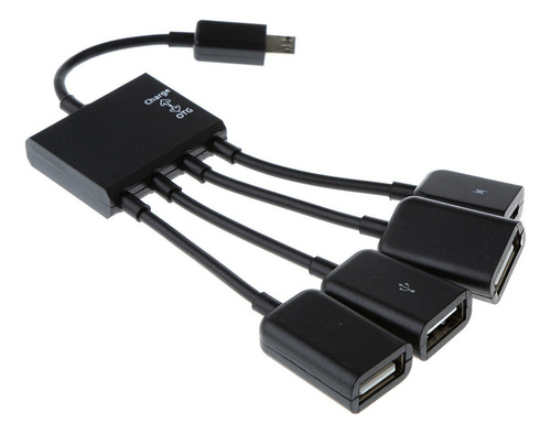 4 En 1 Macho De Usb Micro Hembra Tres Cable Adaptador Otg De