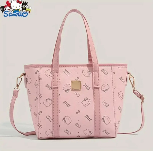 Bolsa De Hello Kitty Tote Sanrio Rosa Hello Kitty Dorado Rosa