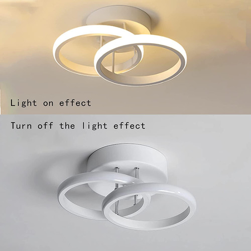 Lámpara De Techo Led Para Baño De Pasillo, 3 Colores A