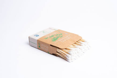Imagen 1 de 9 de Hisopos De Bambu Biodegradables Meraki X 100 Unidades