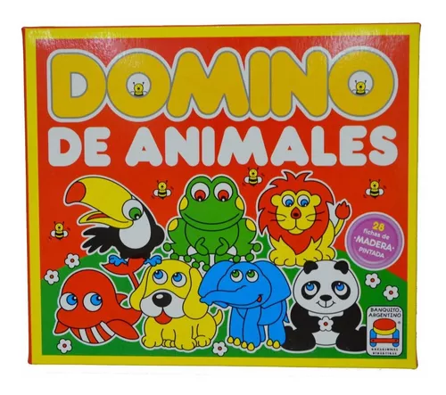 Domino Infantil En Madera De Animales Niños Didáctico